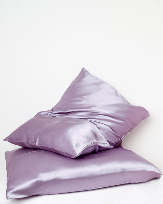 LILAC SILK PILLOWCASE