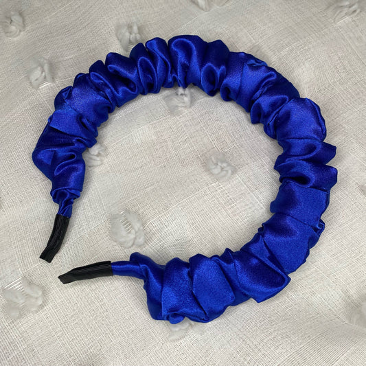 BLUE ROUA SCRUNCHY HEADBAND