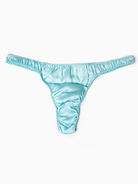 BABY BLUE SILK UNDERWEAR