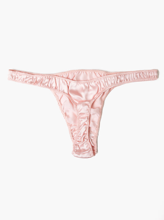 PINK SILK UNDERWEAR