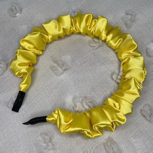 YELLOW SCRUNCHY HEADBAND