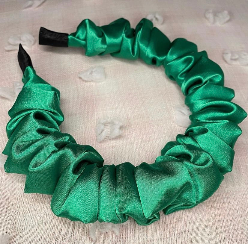 EMERALD SCRUNCHY HEADBAND