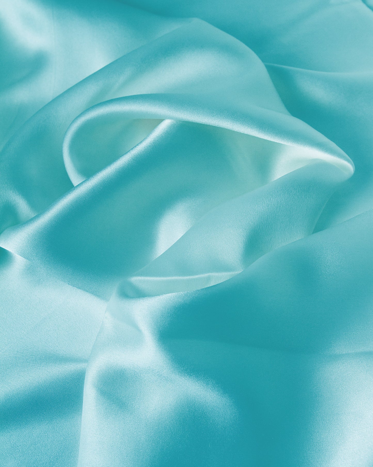 BABY BLUE SILK PILLOWCASE