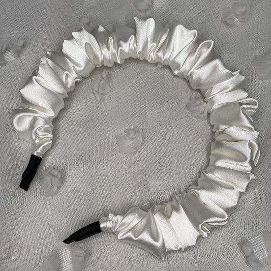 OFF-WHITE SCRUNCHY HEADBAND