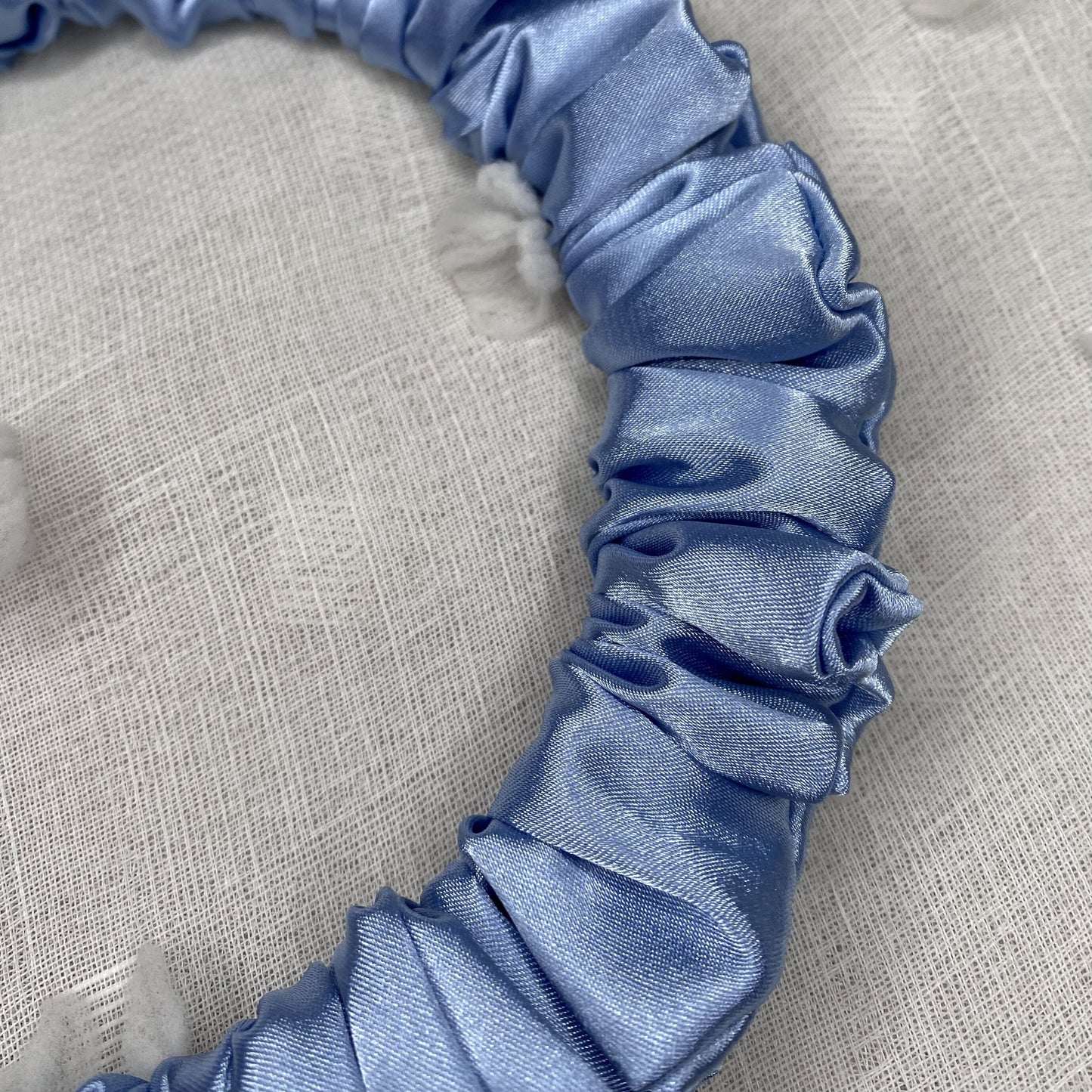 BABY BLUE SCRUNCHY HEADBAND