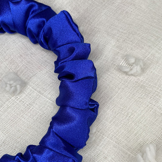 BLUE ROUA SCRUNCHY HEADBAND